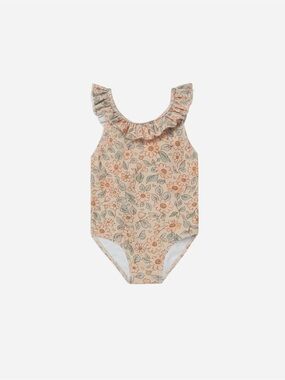 Girls SWIMSUIT ONE-PIECE Rylee + Cru Arielle Blush size 6-7